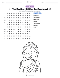 The Buddha (Siddhartha Gautama) printable worksheet preview
