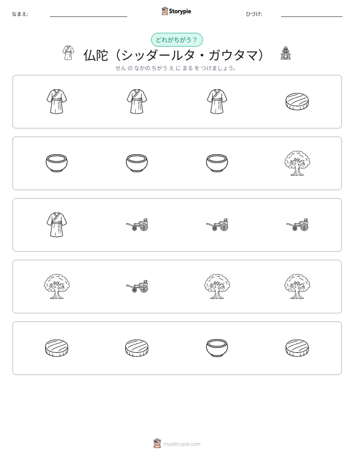 異なるものを見つけよう