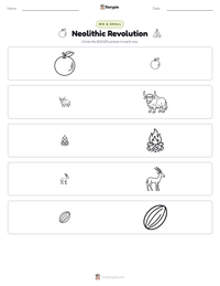 Neolithic Revolution printable worksheet preview