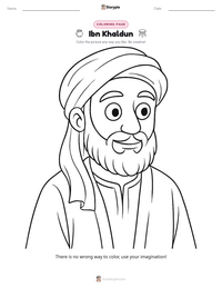 Ibn Khaldun printable worksheet preview