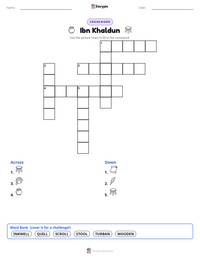 Ibn Khaldun printable worksheet preview