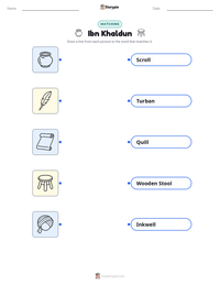 Ibn Khaldun printable worksheet preview