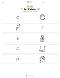Ibn Khaldun printable worksheet preview