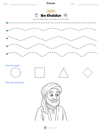Ibn Khaldun printable worksheet preview