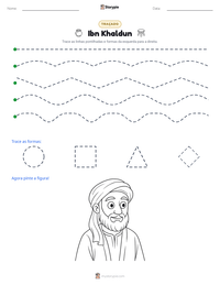 Prévia da folha de atividades imprimível Ibn Khaldun