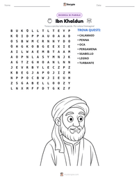 Anteprima della scheda stampabile di Ibn Khaldun