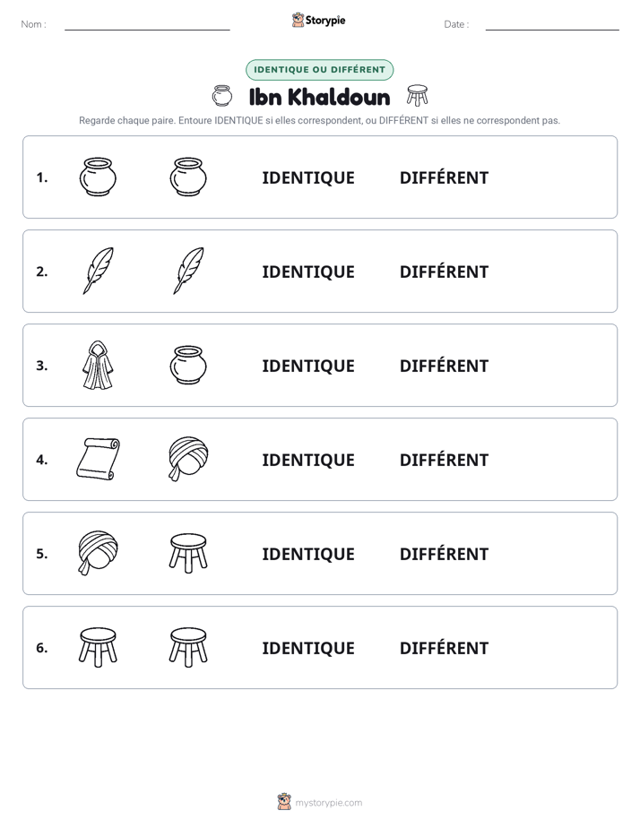Identique ou Différent