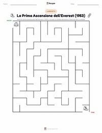 Anteprima della scheda stampabile di La prima ascesa del Monte Everest (1953)