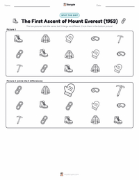 The First Ascent of Mount Everest (1953) printable worksheet preview