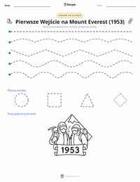 Podgląd drukowalnego arkusza ćwiczeń Pierwsze wejście na Mount Everest (1953)
