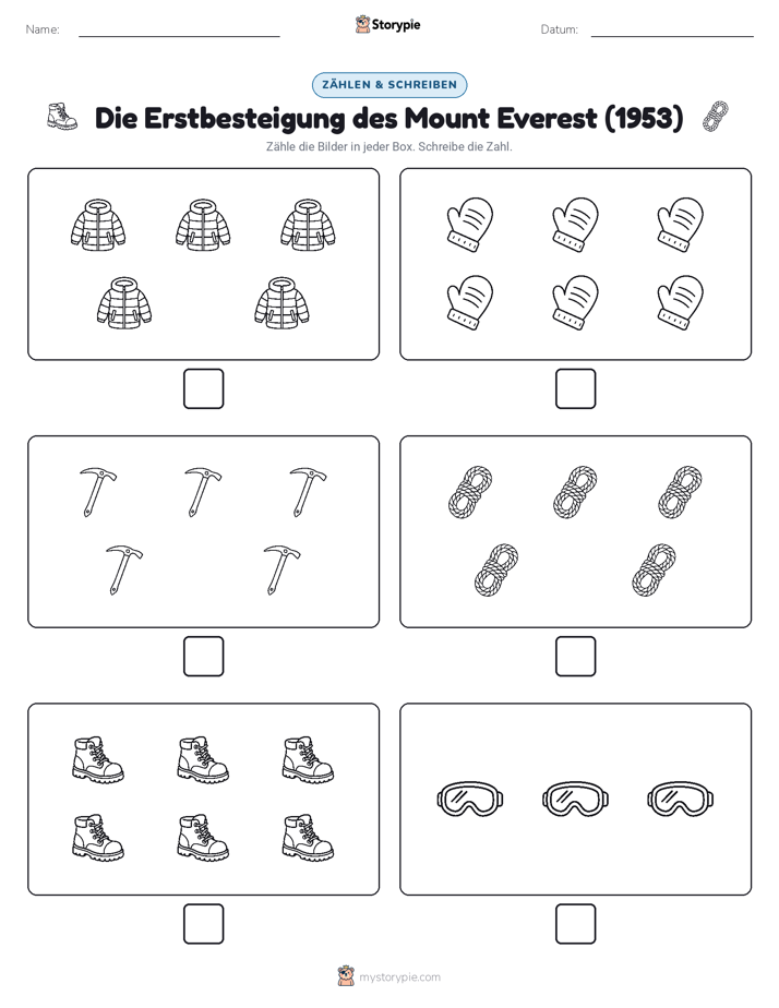 Zählen & Schreiben