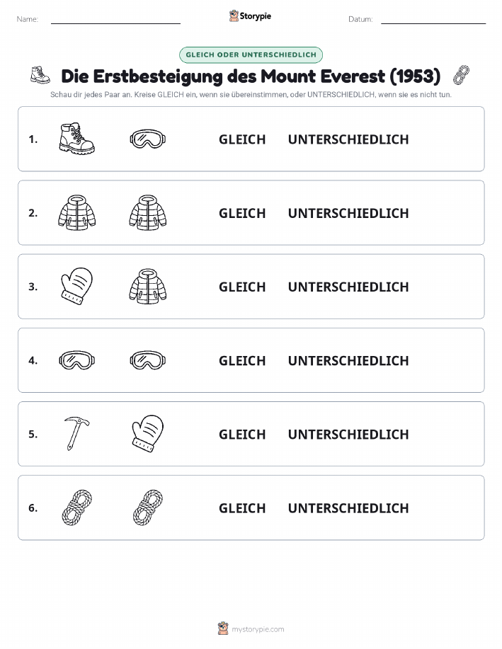 Gleich oder Anders