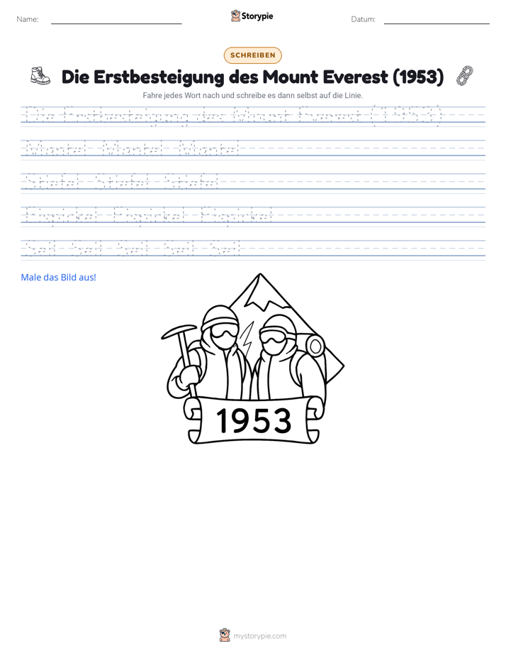 Schreibübung