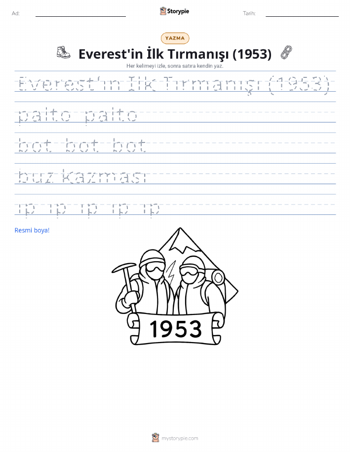 Yazma Pratiği