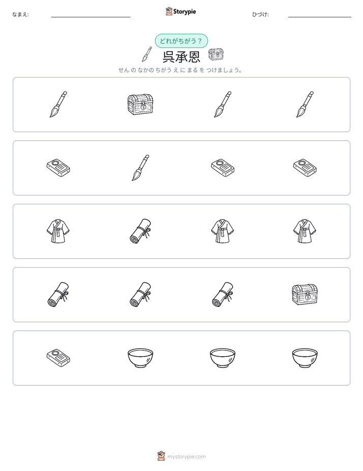 異なるものを見つけよう