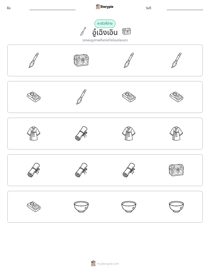 ตัวที่แตกต่าง