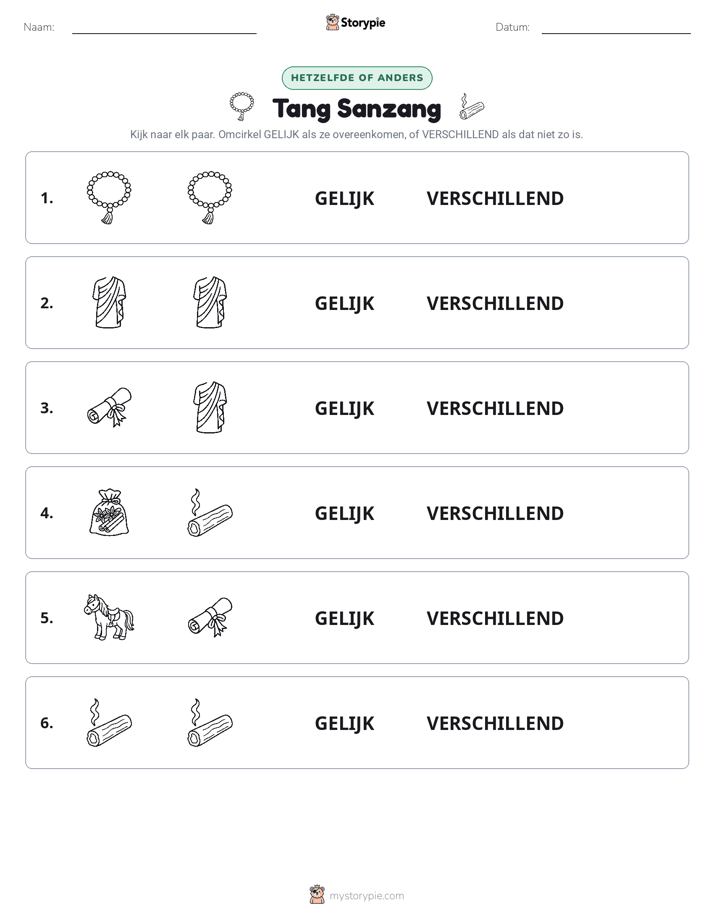Zelfde of Verschillend