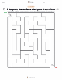 Anteprima della scheda stampabile di Il Serpente Arcobaleno