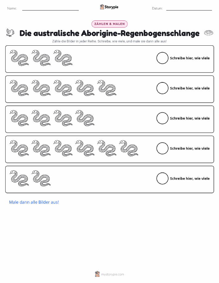 Zählen & Ausmalen