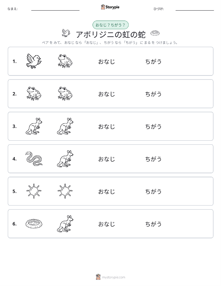 同じか違うか