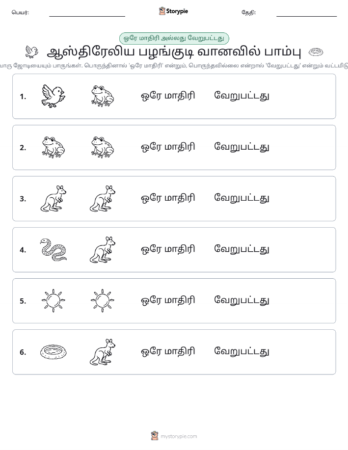 அதே அல்லது மாறுபட்டது