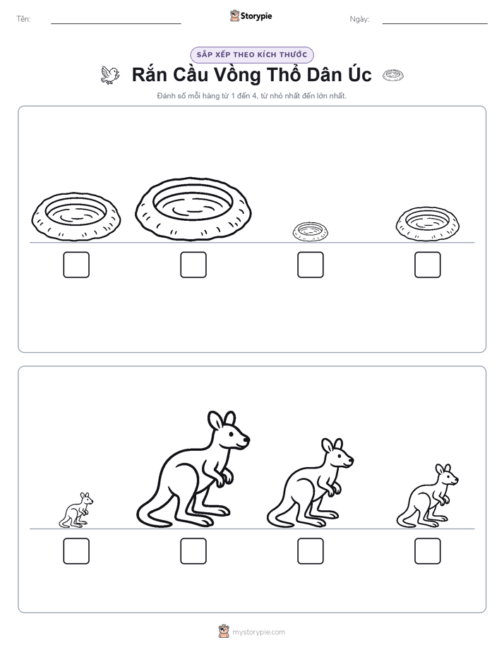 Thứ Tự Kích Thước