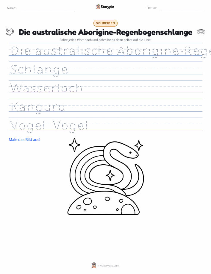 Schreibübung