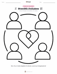 Anteprima della scheda stampabile di Diversità e Inclusione