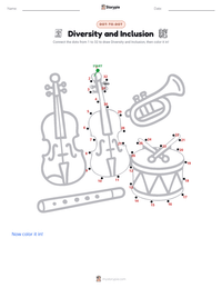 Diversity and Inclusion printable worksheet preview