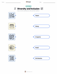 Diversity and Inclusion printable worksheet for kids