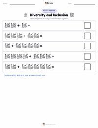 Diversity and Inclusion printable worksheet preview