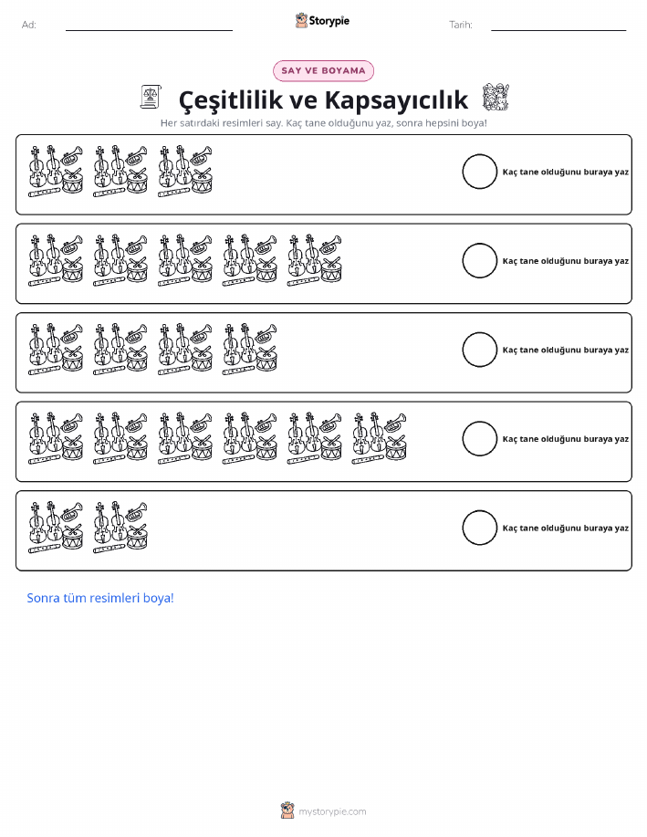 Say & Renklendir