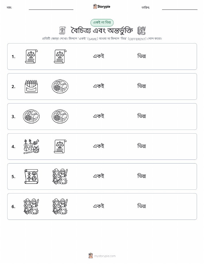 একই বা ভিন্ন