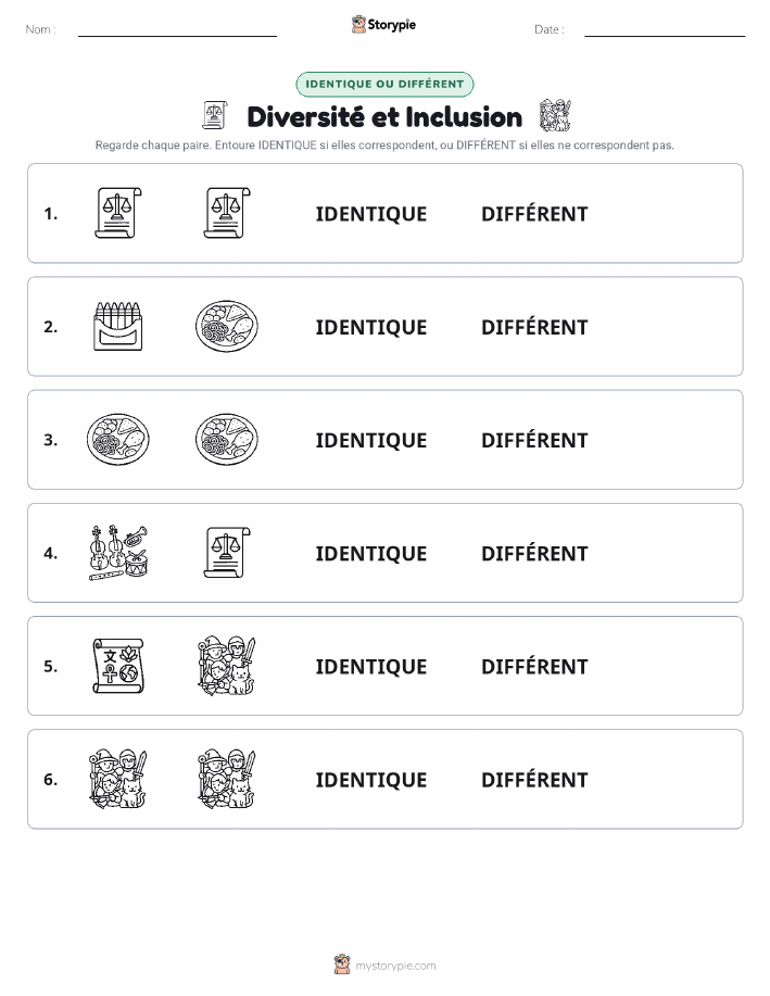 Identique ou Différent