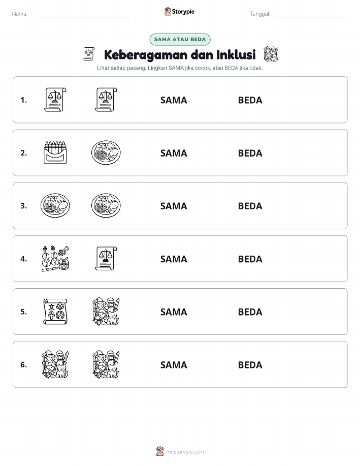 Sama atau Berbeda
