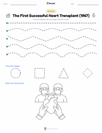 The First Successful Heart Transplant (1967) printable worksheet preview