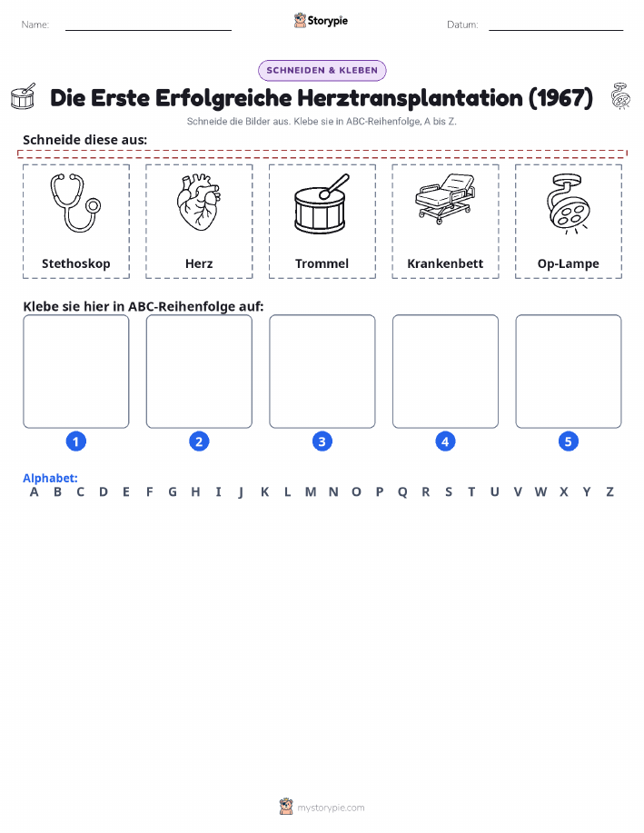 Schneiden & Einfügen Alphabet