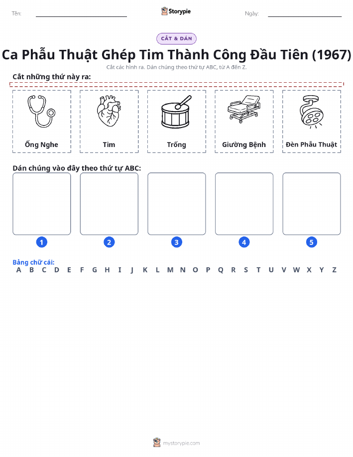 Cắt & Dán Chữ Cái