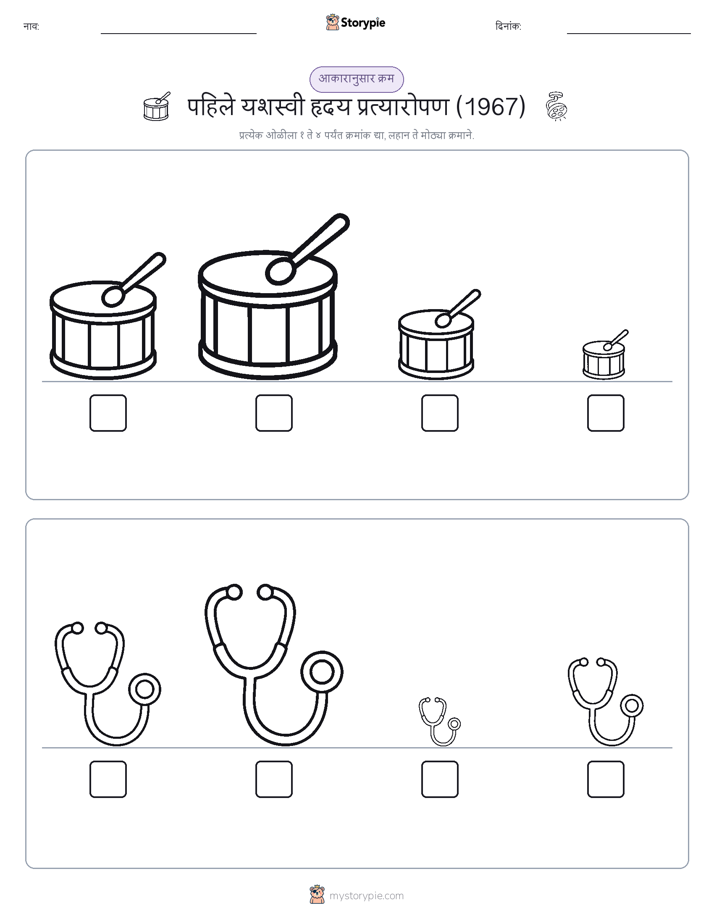 आकार क्रम