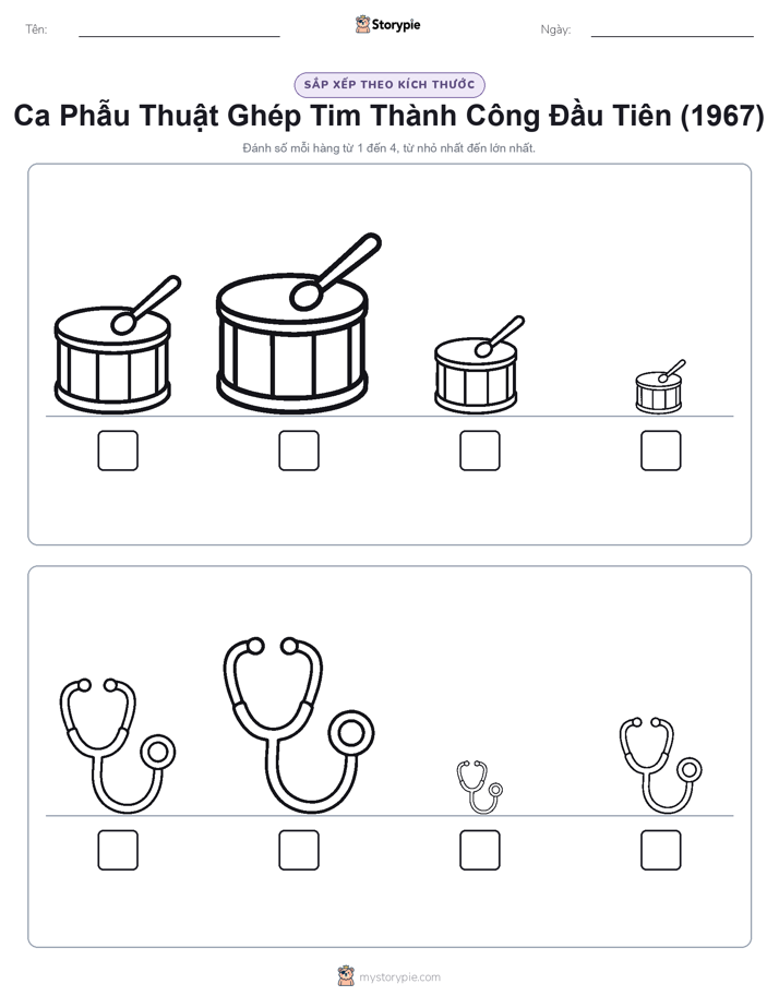 Thứ Tự Kích Thước