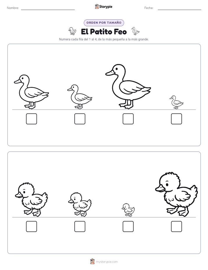 Orden de Tamaños