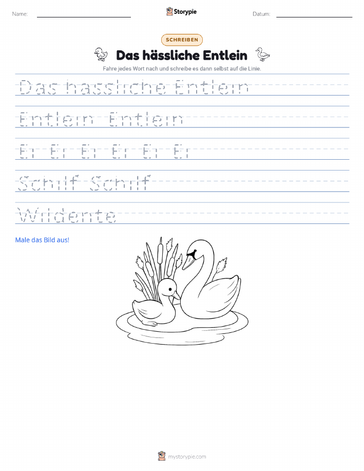 Schreibübung