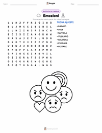 Anteprima della scheda stampabile di Emozioni