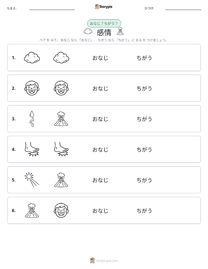 同じか違うか