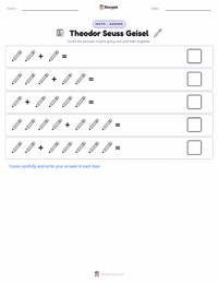 Theodor Seuss Geisel printable worksheet preview