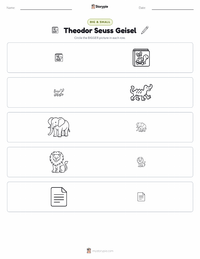 Theodor Seuss Geisel printable worksheet preview