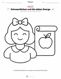 Der erste veröffentlichte animierte Spielfilm (1937) Malvorlage für Kinder