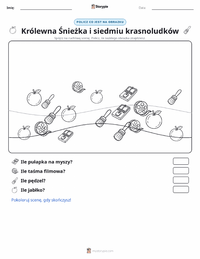 Podgląd drukowalnego arkusza ćwiczeń Premiera pierwszego pełnometrażowego filmu animowanego (1937)