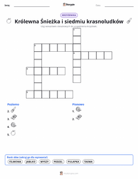 Podgląd drukowalnego arkusza ćwiczeń Premiera pierwszego pełnometrażowego filmu animowanego (1937)