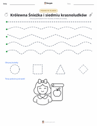 Podgląd drukowalnego arkusza ćwiczeń Premiera pierwszego pełnometrażowego filmu animowanego (1937)